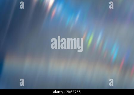 sfocatura del bagliore olografico della lente bagliore luce sovrapposta raggi blu Foto Stock
