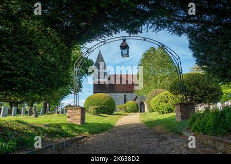 Chiesa di San Pietro e San Paolo a Exton, Hampshire, Inghilterra, Regno Unito Foto Stock