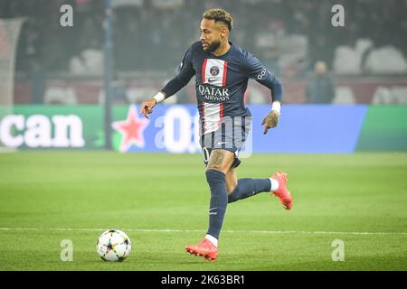 Parigi, Francia, Francia. 11th Ott 2022. NEYMAR JR di PSG durante la partita H del gruppo UEFA Champions League tra Paris Saint-Germain e SL Benfica al Parc des Princes Stadium il 11 ottobre 2022 a Parigi, Francia. (Credit Image: © Matthieu Mirville/ZUMA Press Wire) Credit: ZUMA Press, Inc./Alamy Live News Foto Stock