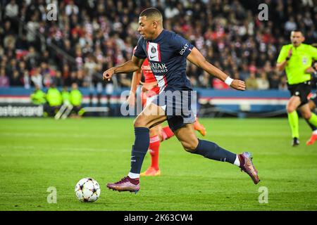 Parigi, Francia, Francia. 11th Ott 2022. Kylian MBAPPE di PSG durante la partita H del gruppo UEFA Champions League tra Paris Saint-Germain e SL Benfica al Parc des Princes Stadium il 11 ottobre 2022 a Parigi, Francia. (Credit Image: © Matthieu Mirville/ZUMA Press Wire) Credit: ZUMA Press, Inc./Alamy Live News Foto Stock