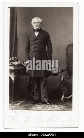 Fotografia d'epoca del XIX secolo: Generale Sir George Brown, GCB, KH, PC (IRE) (3 luglio 1790 - 27 agosto 1865) è stato un soldato britannico noto per i comandi nella guerra d'indipendenza spagnola e nella guerra di Crimea. Foto Stock