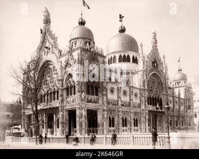Xix secolo vintage fotografia Francia - padiglioni all'Exposition Universelle Universale del 1900 Foto Stock
