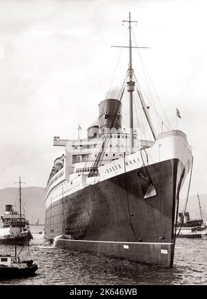 Ocean Liner Queen Mary, c.1936 Foto Stock