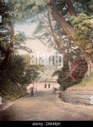 C. 1880 Giappone - Park a Tokyo uyeno Foto Stock