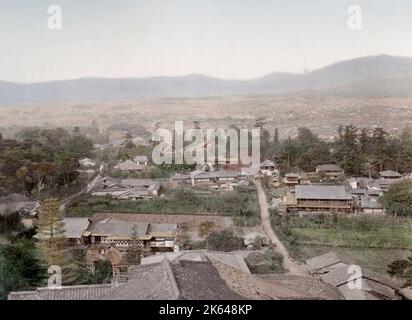 C. 1880 Giappone - vista di Kyoto Foto Stock