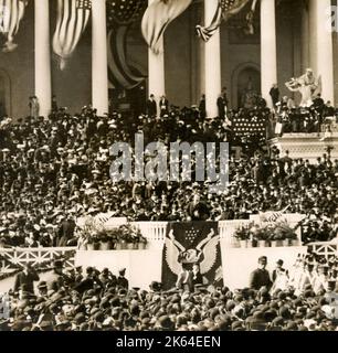 La seconda inaugurazione di Theodore Roosevelt come presidente degli Stati Uniti ha avuto luogo sabato 4 marzo 1905 Foto Stock