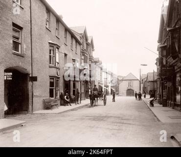 Vintage del XIX secolo fotografia - Regno Unito - Rhayader, Galles Foto Stock