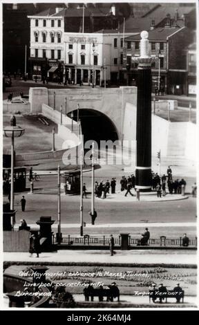 Liverpool, Merseyside - Queensway (Birkenhead) Mersey Tunnel - Old Haymarket Entrance Foto Stock