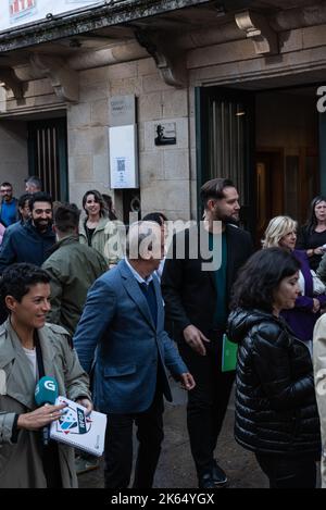 santiago, spagna, 29 settembre 2022 le autorities del governo galiziano nel premier dei recytes del gioco Foto Stock