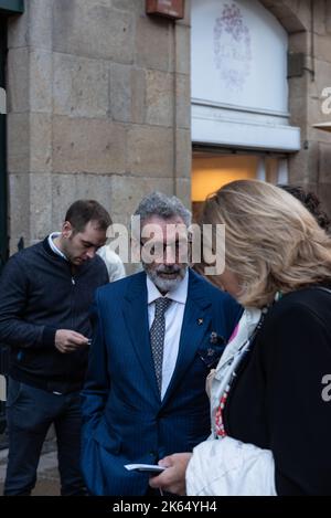 santiago, spagna, 29 settembre 2022 carlos mourinho presidente del club celta de vigo nel primo dei record di gioco Foto Stock