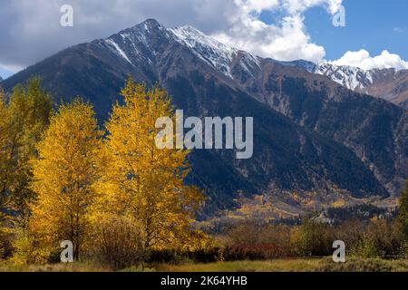 Twin Lakes, Colorado storico villaggio nella San Isabel National Forest, ai piedi del monte Ebert. Foto Stock