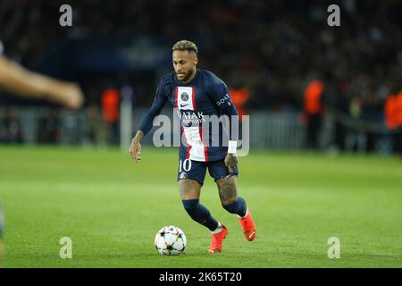 Parigi, Francia. 11th Ott 2022. Neymar (PSG) Calcio/Calcio : UEFA Champions League fase di gruppo Matchday 4 Gruppo H incontro tra Parigi Saint-Germain 1-1 SL benfica al Parc des Princes di Parigi, Francia . Credit: Mutsu Kawamori/AFLO/Alamy Live News Foto Stock