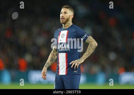 Parigi, Francia. 11th Ott 2022. Sergio Ramos (PSG) Calcio : UEFA Champions League fase di gruppo Matchday 4 Gruppo H incontro tra Parigi Saint-Germain 1-1 SL benfica al Parc des Princes di Parigi, Francia . Credit: Mutsu Kawamori/AFLO/Alamy Live News Foto Stock