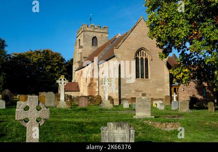 La Chiesa di San Nicola, Radford Semele, Warwickshire, Inghilterra, Regno Unito Foto Stock