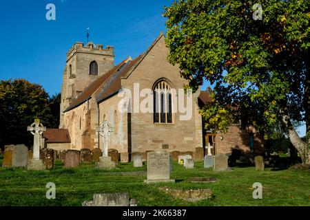 La Chiesa di San Nicola, Radford Semele, Warwickshire, Inghilterra, Regno Unito Foto Stock