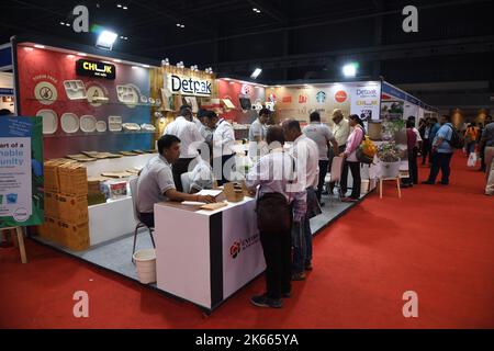 19th International FoodTech Kolkata 2022. La durata di tre giorni (26th-28th, agosto 2022) mostra dell'industria alimentare e dell'ospitalità nell'i orientale Foto Stock