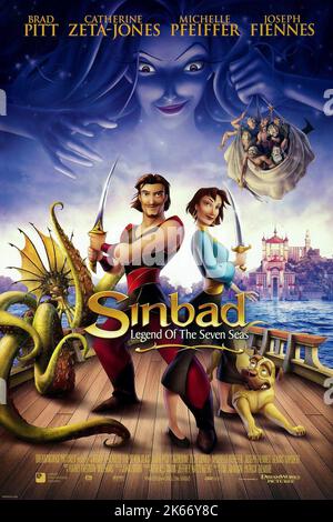 SINBAD, Marina, Spike, SINBAD: la leggenda dei sette mari, 2003 Foto Stock