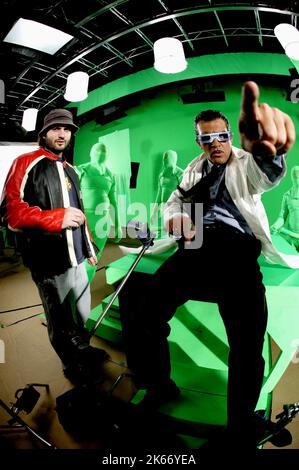 ROBERT RODRIGUEZ, Antonio Banderas, SPY KIDS 3-D: GAME OVER, 2003 Foto Stock