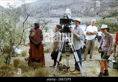 DJIMON HOUNSOU, ANGELINA JOLIE Lara Croft: Tomb Raider, la culla della vita, 2003 Foto Stock