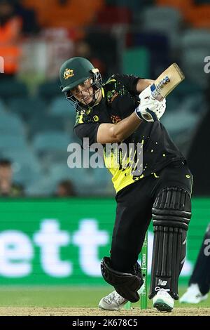 Pat Cummins of Australia durante il Dettol T20I Serie 2 di 3 partita Australia vs Inghilterra a Manuka Oval, Canberra, Australia. 12th Ott 2022. (Foto di Patrick Hoelscher/News Images) a Canberra, Australia, il 8/13/2022. (Foto di Patrick Hoelscher/News Images/Sipa USA) Credit: Sipa USA/Alamy Live News Foto Stock