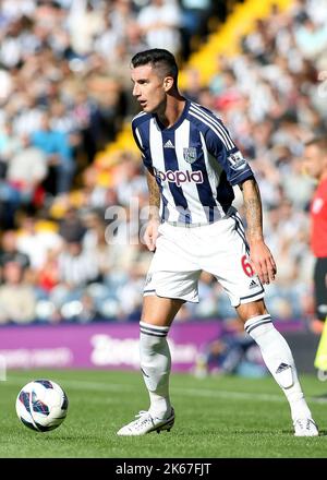 22 settembre 2012 - Premiership Football - West Bromwich Albion Vs Reading. Liam Ridgewell di West Bromwich Albion. Fotografo: Paul Roberts / Pathos Foto Stock