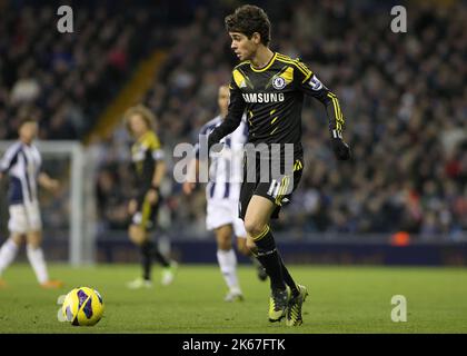 17th novembre 2012 - Barclays Premier League - West Bromwich Albion Vs. Chelsea. Oscar di Chelsea. Foto: Paul Roberts / Pathos. Foto Stock