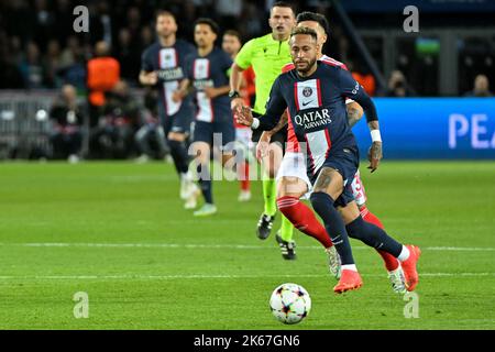 Parigi, Francia. 11th Ott 2022. Neymar - Champions League - Gruppo H - Paris St Germain vs Benfican nel Parc des Princes a Parigi, in Francia, il 11 ottobre 2022. (Foto di Lionel Urman/Sipa USA) Credit: Sipa USA/Alamy Live News Foto Stock