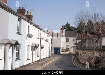 Edifici Chepstow a Monmouthshire, Galles nel Regno Unito Foto Stock
