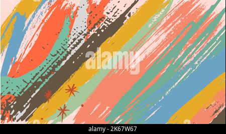 sfondo retrò per uno sfondo colorato. colori vintage. pittura retrò. design grafico creativo e illusione multicolore vintage Foto Stock