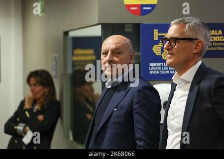 Barcellona, Spagna. 11th Ott 2022. Spagna, Barcellona, ottobre 11 2022: Giuseppe Marotta (CEO di fc Inter) durante la conferenza stampa FC BARCELONA vs FC INTER, UCL 2022-2023 Gruppo C matchday4 a Camp Nou (Foto di Fabrizio Andrea Bertani/Pacific Press/Sipa USA) Credit: Sipa USA/Alamy Live News Foto Stock