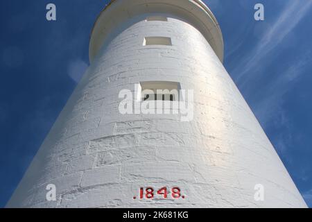 faro a cape otway lungo la grande strada oceanica in australia Foto Stock