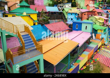 Kampung Warna-Warni Jodipan, il colorato villaggio di Malang Foto Stock