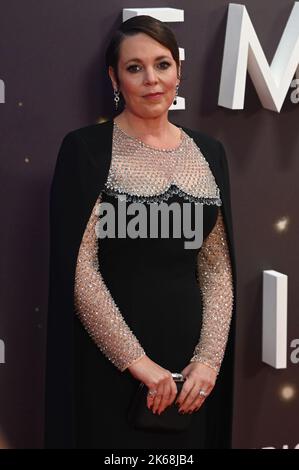 Olivia Colman arriva all'Empire of Light - UK Premiere - BFI London Film Festival il 12 ottobre 2022, Inghilterra, Londra, Regno Unito. Foto Stock