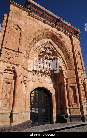 Situato a Dogubeyazit, Turchia, Ishak Pasha Palace è stato costruito nel 17th ° secolo. Foto Stock