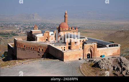 Situato a Dogubeyazit, Turchia, Ishak Pasha Palace è stato costruito nel 17th ° secolo. Foto Stock