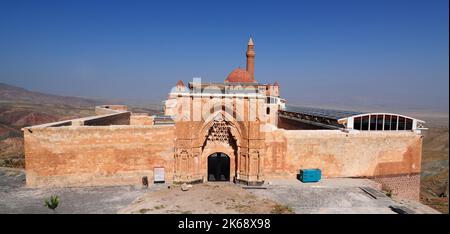 Situato a Dogubeyazit, Turchia, Ishak Pasha Palace è stato costruito nel 17th ° secolo. Foto Stock