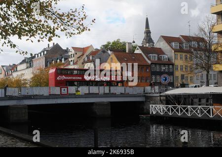 Copenaghen /Danimarca/12 ottobre 2022/ veduta del canale di Christianshavn su Christianshavn Aamager, nella capitale danese. (Foto..Francis Joseph Dean/Dean Pictures. Foto Stock