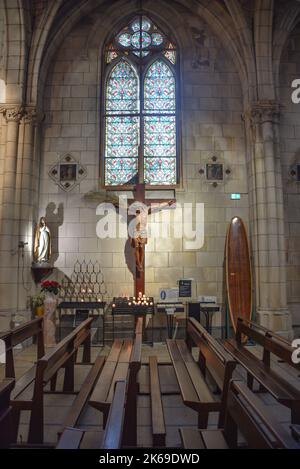 Biarritz, Francia - 15 Gen, 2022: Chiesa Sainte-Eugenie di Biarritz Foto Stock