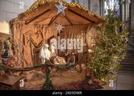 Biarritz, Francia - 15 Gen, 2022: Chiesa Sainte-Eugenie di Biarritz Foto Stock