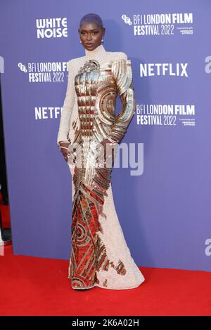 Jodie Turner-Smith partecipa alla prima edizione britannica di White Noise durante il BFI London Film Festival 66th Foto Stock