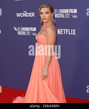 Florence Pugh partecipa alla prima edizione di 'The Wonder' durante il BFI London Film Festival 66th Foto Stock