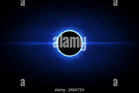 Eclissi stella blu. Foto Stock
