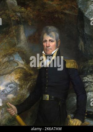 Ritratto del generale Andrew Jackson in uniforme militare, di John Wesley Jarvis. Foto Stock