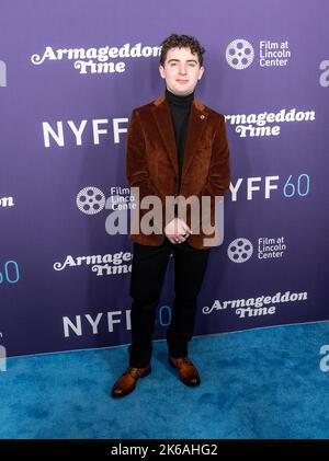 Ryan Sell partecipa alla presentazione del film Armageddon Time durante il 60th New York Film Festival presso Alice Tully Hall il 12 ottobre 2022 Foto Stock