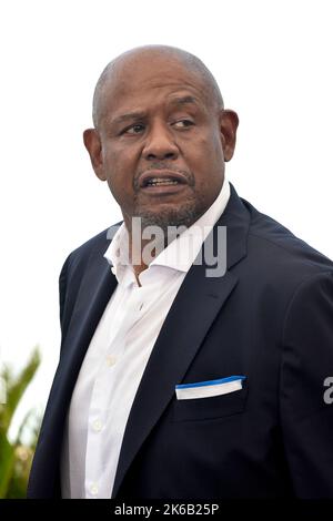 L'attore Forest Whitaker ha premiato il Palme d'Or d'honneur in occasione della 75th edizione del Festival di Cannes il 17 maggio 2022 Foto Stock