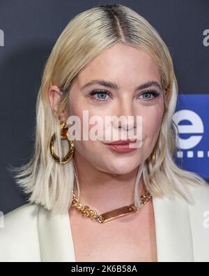 HOLLYWOOD, LOS ANGELES, CALIFORNIA, USA - OTTOBRE 12: L'attrice, modella e cantante americana Ashley Benson arriva al 22nd° Screamfest Horror Film Festival - Los Angeles Screening of WellGo USA's 'The Loneliest Boy in the World' tenutosi presso TCL Chinese 6 Theatres il 12 ottobre 2022 a Hollywood, Los Angeles, California, Stati Uniti. (Foto di Xavier Collin/Image Press Agency) Foto Stock