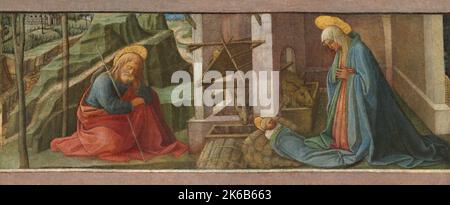 Fra Filippo Lippi - detto anche Lippo Lippi, fu pittore italiano del 15th° secolo - l'Annunciazione, probabilmente nel 144 Foto Stock