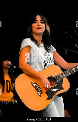 KT Tunstall, V2007, Hylands Park, Chelmsford, Essex, Regno Unito - 19 agosto 2007 Foto Stock