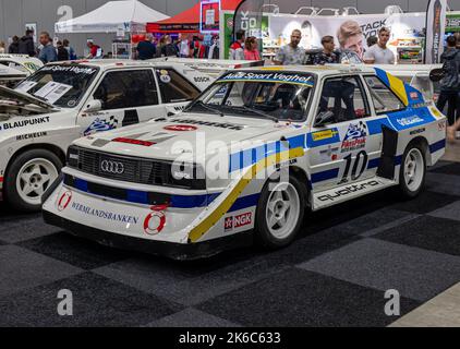 L'Audi Sport quattro S1 durante il DAY1 World of Cars Foto Stock