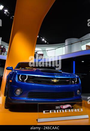 DETROIT, MI/USA - 19 GENNAIO 2013: Una concept car Chevy Hot Wheels Camaro 2013, North American International Auto Show (NAIAS). Foto Stock